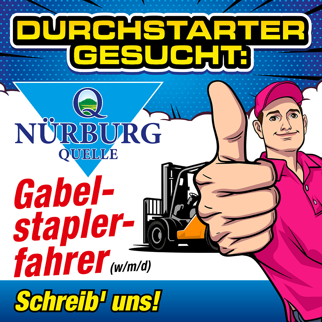 Gabelstaplerfahrer/-in gesucht – Bewirb Dich jetzt bei der Nürburg Quelle!