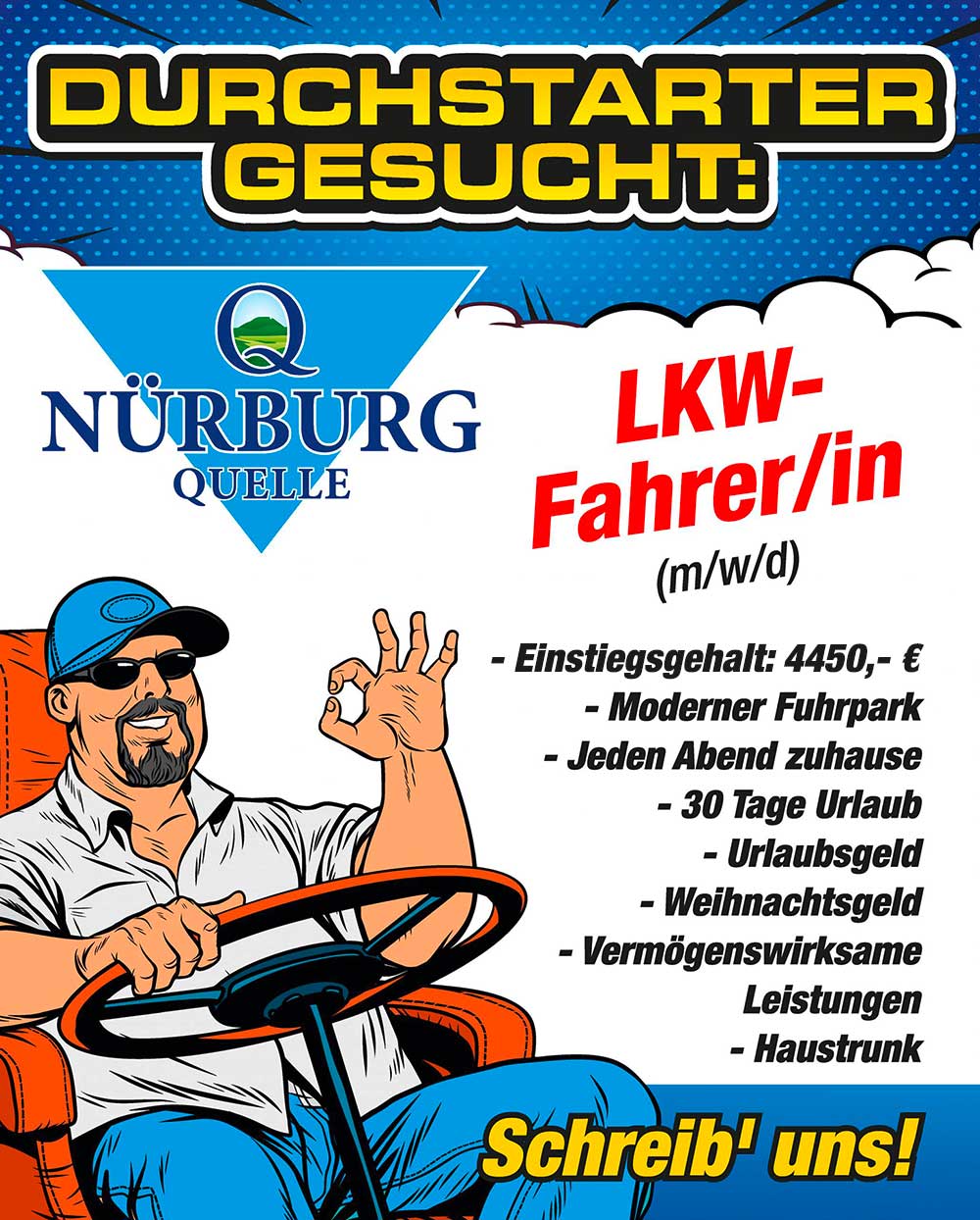 LKW-Fahrer/-in gesucht – Bewirb Dich jetzt bei der Nürburg Quelle!